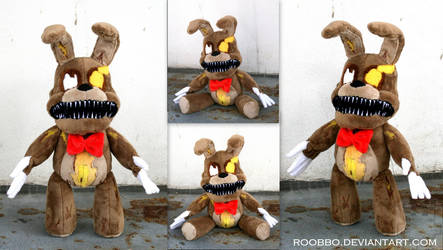 Five Nights At Freddys World - Jack-O-Bonnie plush by roobbo