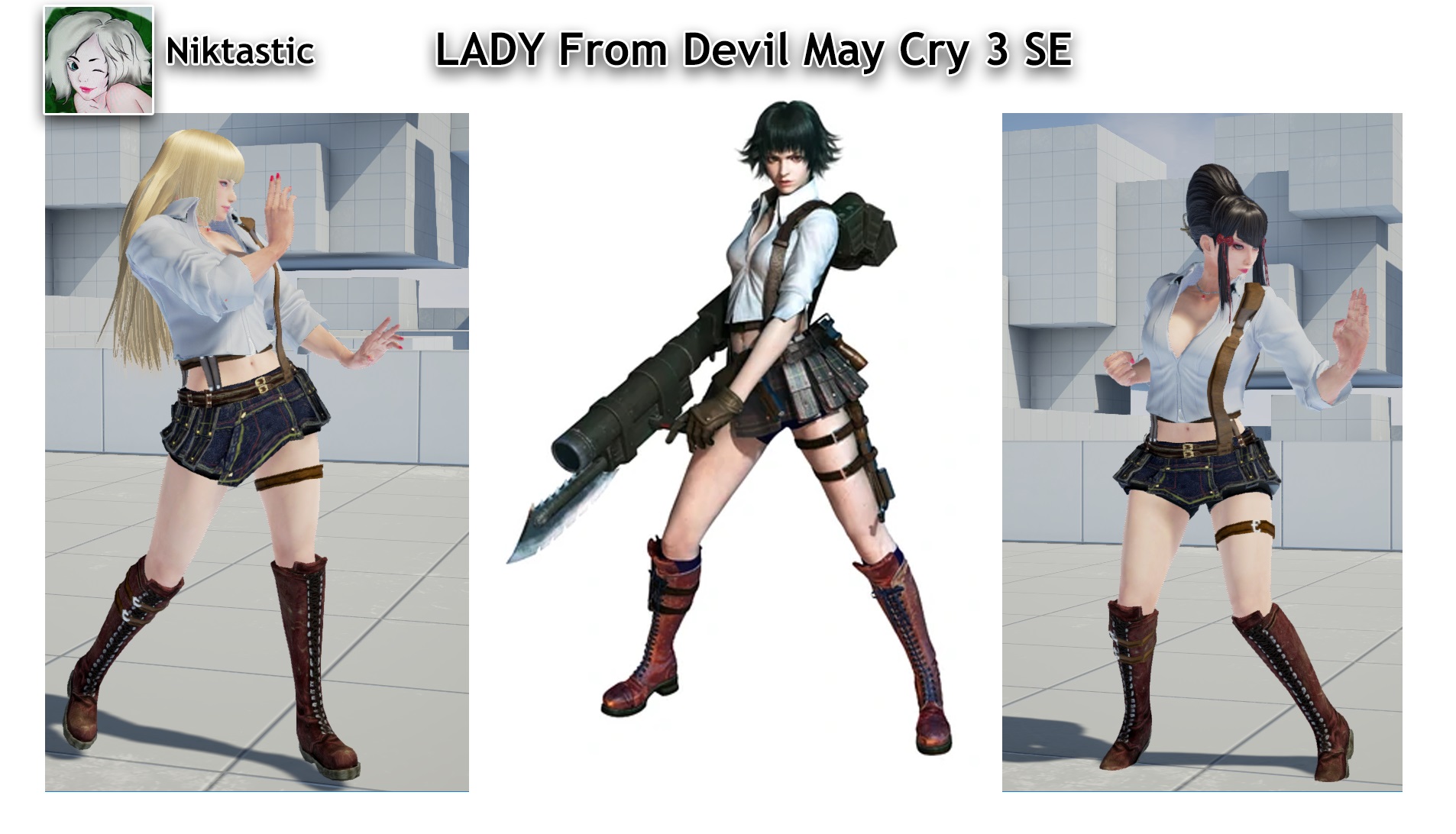 Lady DMC3  Lady, Personagens de games, Devil may cry