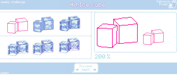 Weekly Challenge 40 - Ice cube