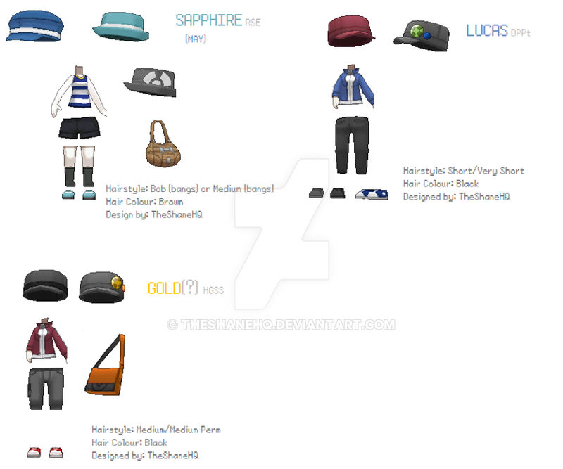 Pokemon XY Customization Catalog by TheShaneHQ on DeviantArt