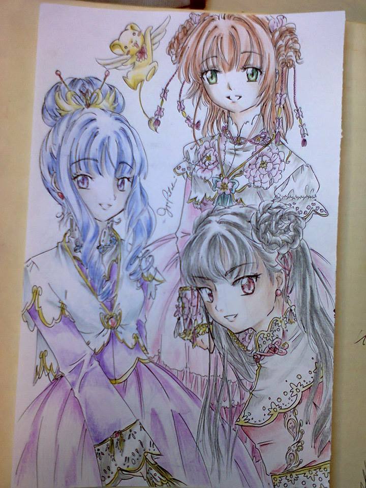 Sakura, Tomoyo and Meilin by Shiyaechan