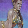 Slave Leia sketch card