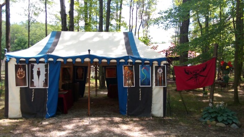 My Booth at the Great Lakes Medieval Faire