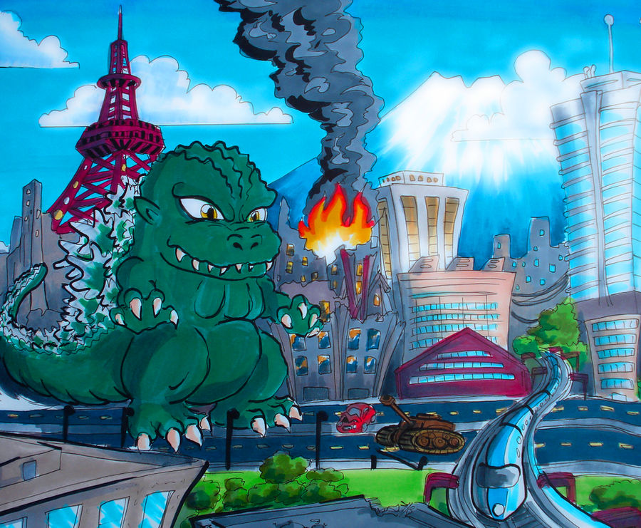 Godzilla by Liojen on DeviantArt