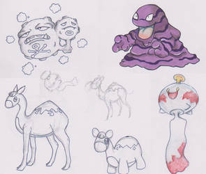 Pokemon sketches part 1