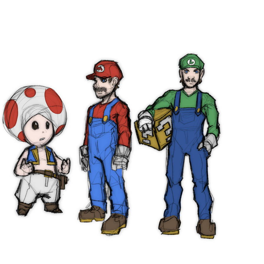 Toad Mario Rope Deviantart mario bros and toad by Bryantium on DeviantArt