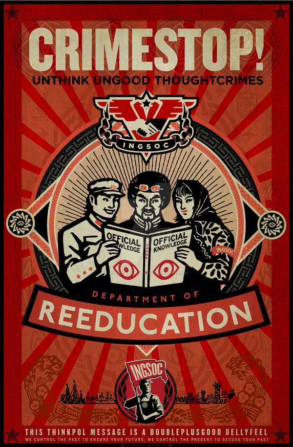 1984 INGSOC Thoughtcrime Print