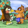 Tom Nook and Bathers (Animal Crossing)