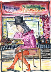 Cabaret Artist (in a private collection)