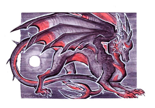 ACEO - Adopt a moon Dragon