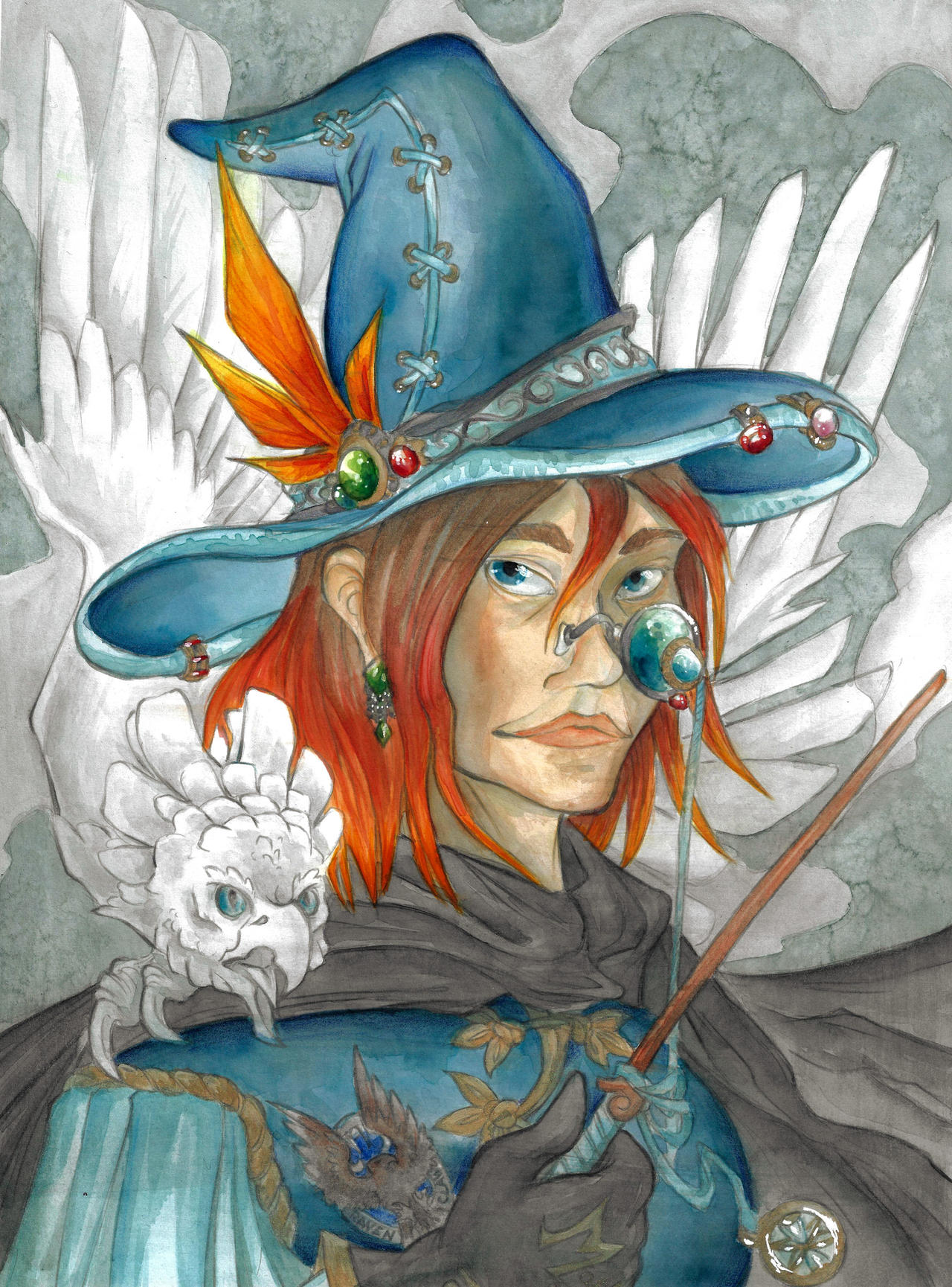 Phoenix Dragon - Witch Portrait