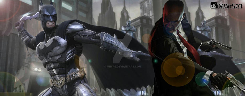 Hitman Batman Batman VS Hitman by imwrs on DeviantArt