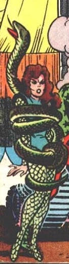 Princess python wrapped by her pet python by Orangemegaman on DeviantArt