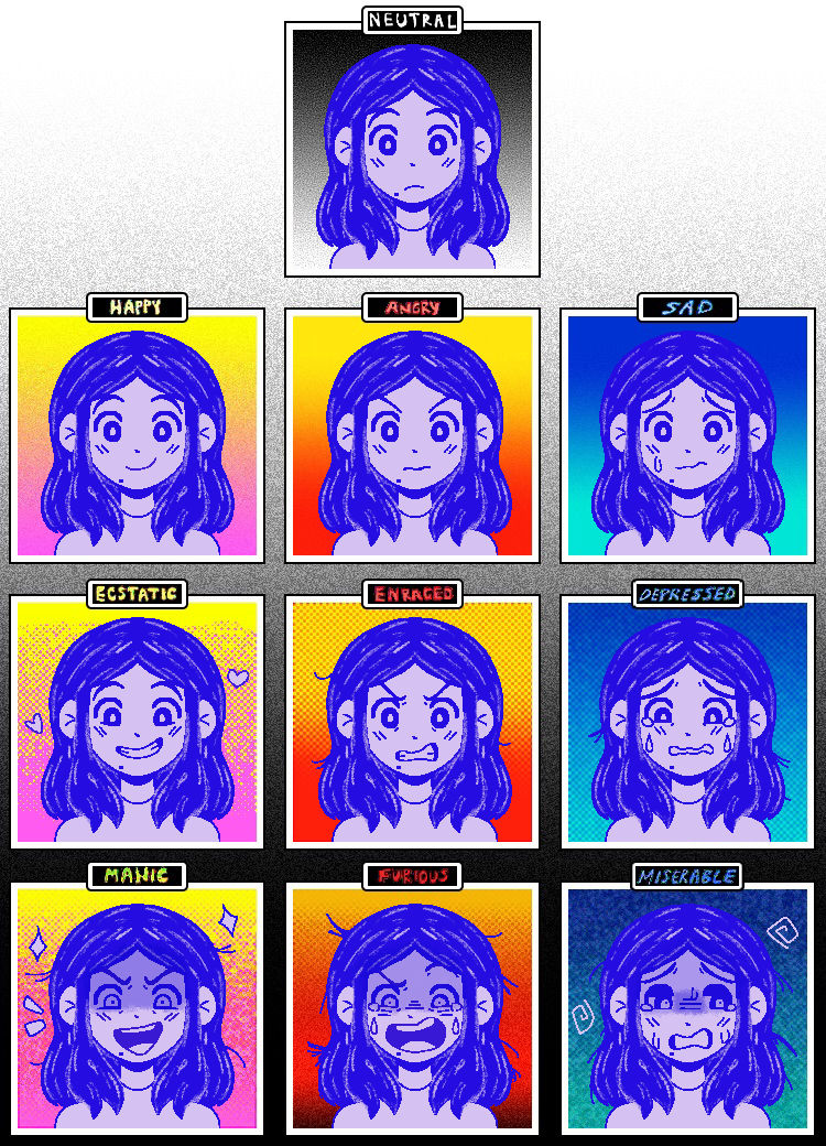 Omori Style Expression Sheet by thaimilkteaa on DeviantArt