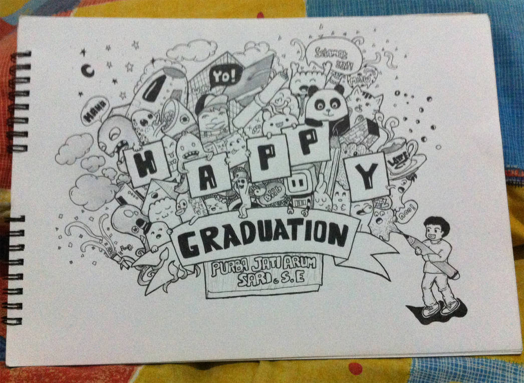 Graduation Cute Doodle by zeintendy on DeviantArt
