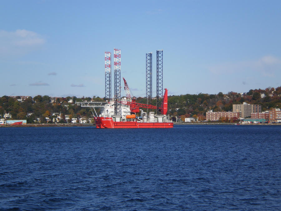 Oil Rig Red Red Oil Rig by Chronoweaver on DeviantArt