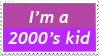 2000s Kid Stamp