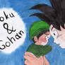 Goku and Baby Gohan