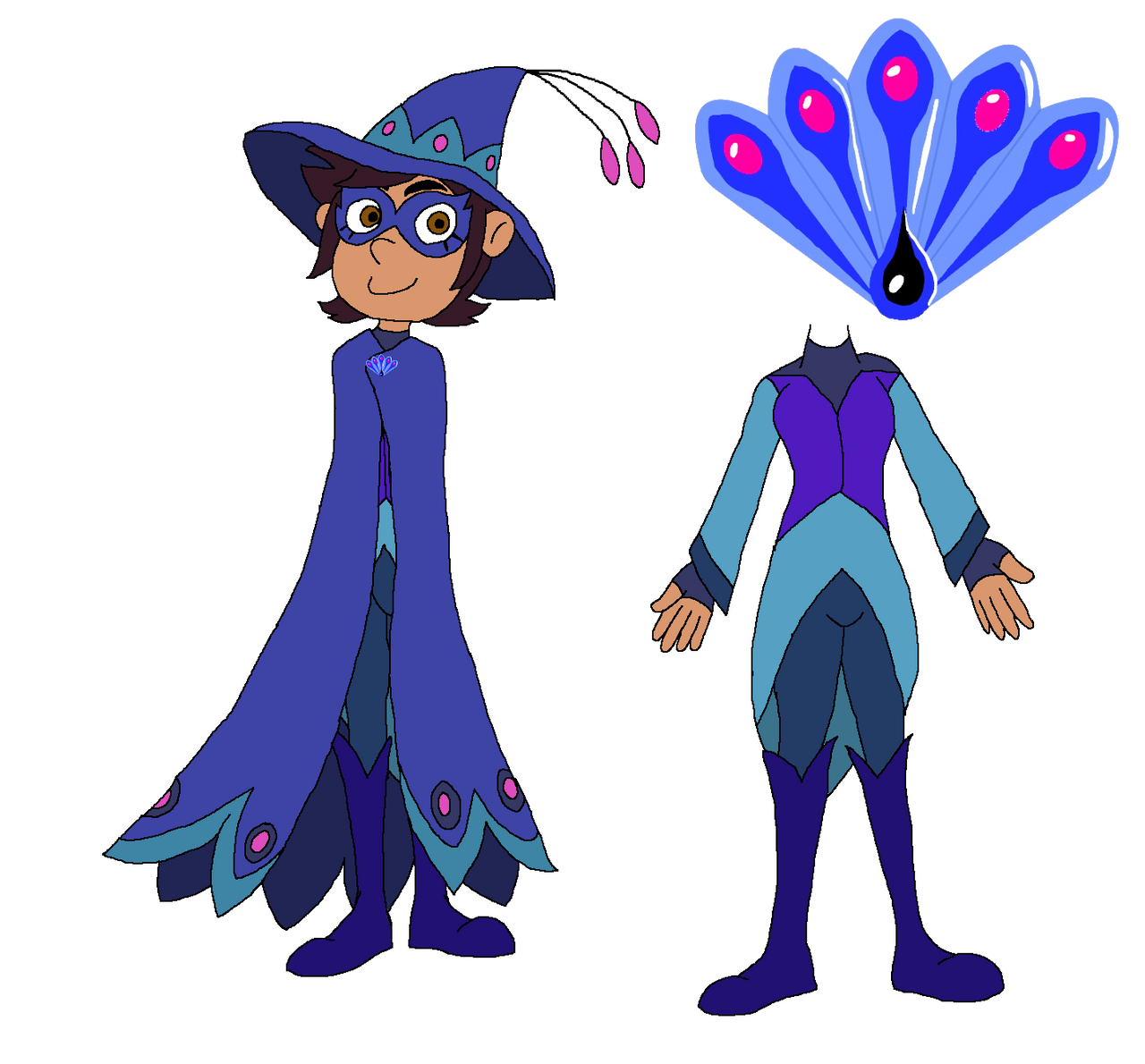 Luz Noceda Peacock Miraculous by inkmaster42 on DeviantArt