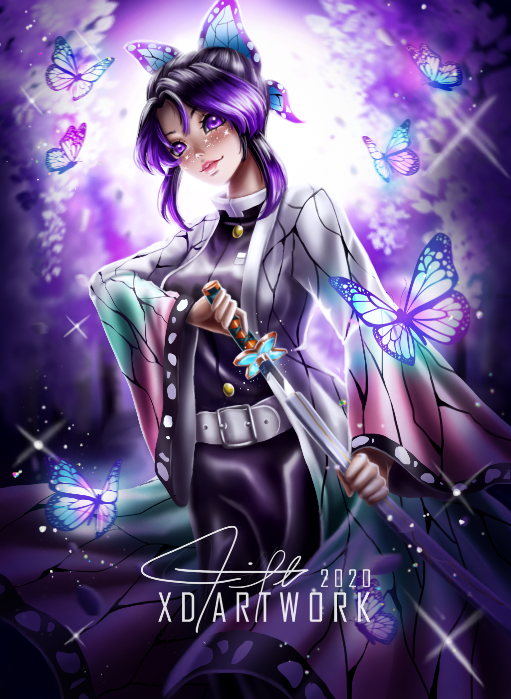 Shinobu Kocho From Demon Slayer By Xdartwork On Deviantart Shinobu Kocho From Demon Slayer By Xdartwork On Deviantart