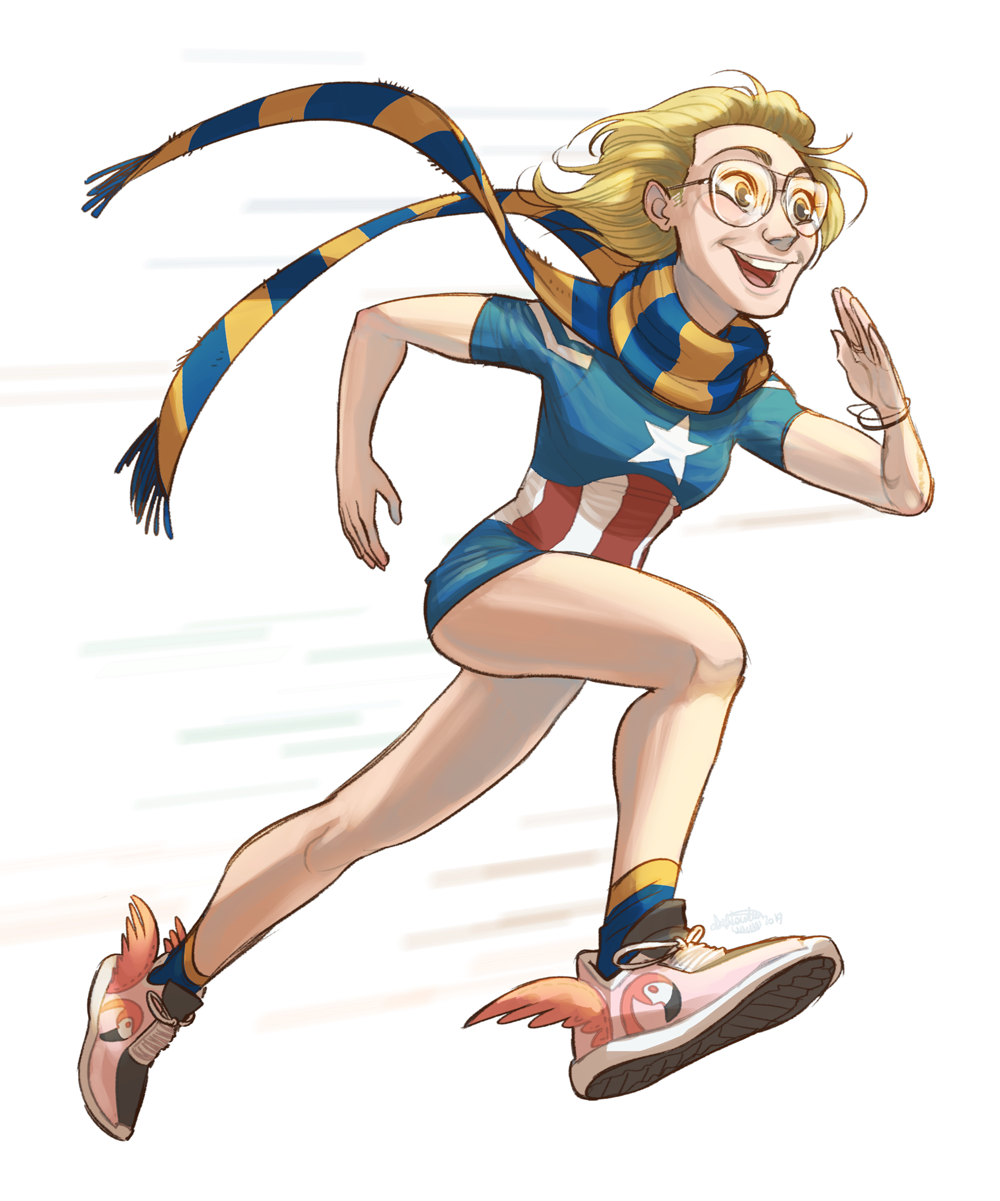 Deviantart Front View Running Commission - Runner girl by SaraAntonellini on DeviantArt