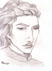 Kylo Ren portrait sketch