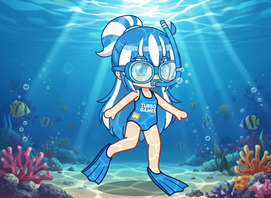 Katgames Turbo games snorkeling underwater by antondkdkrk on DeviantArt