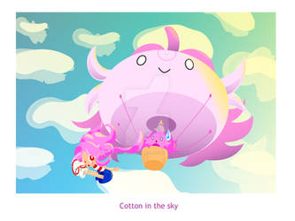 Cotton in the sky