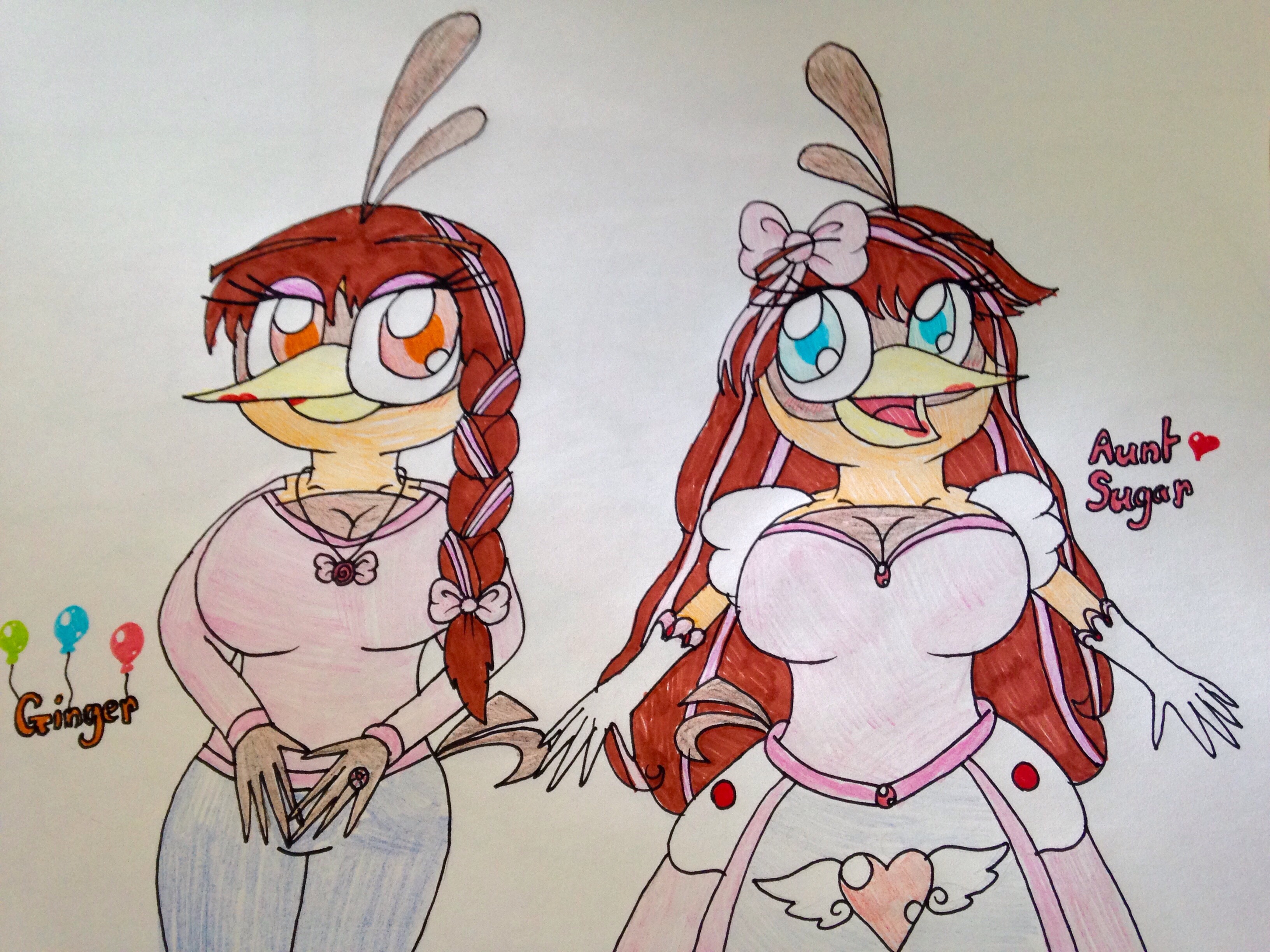 Angry Birds OCs: Ginger and Aunt Sugar