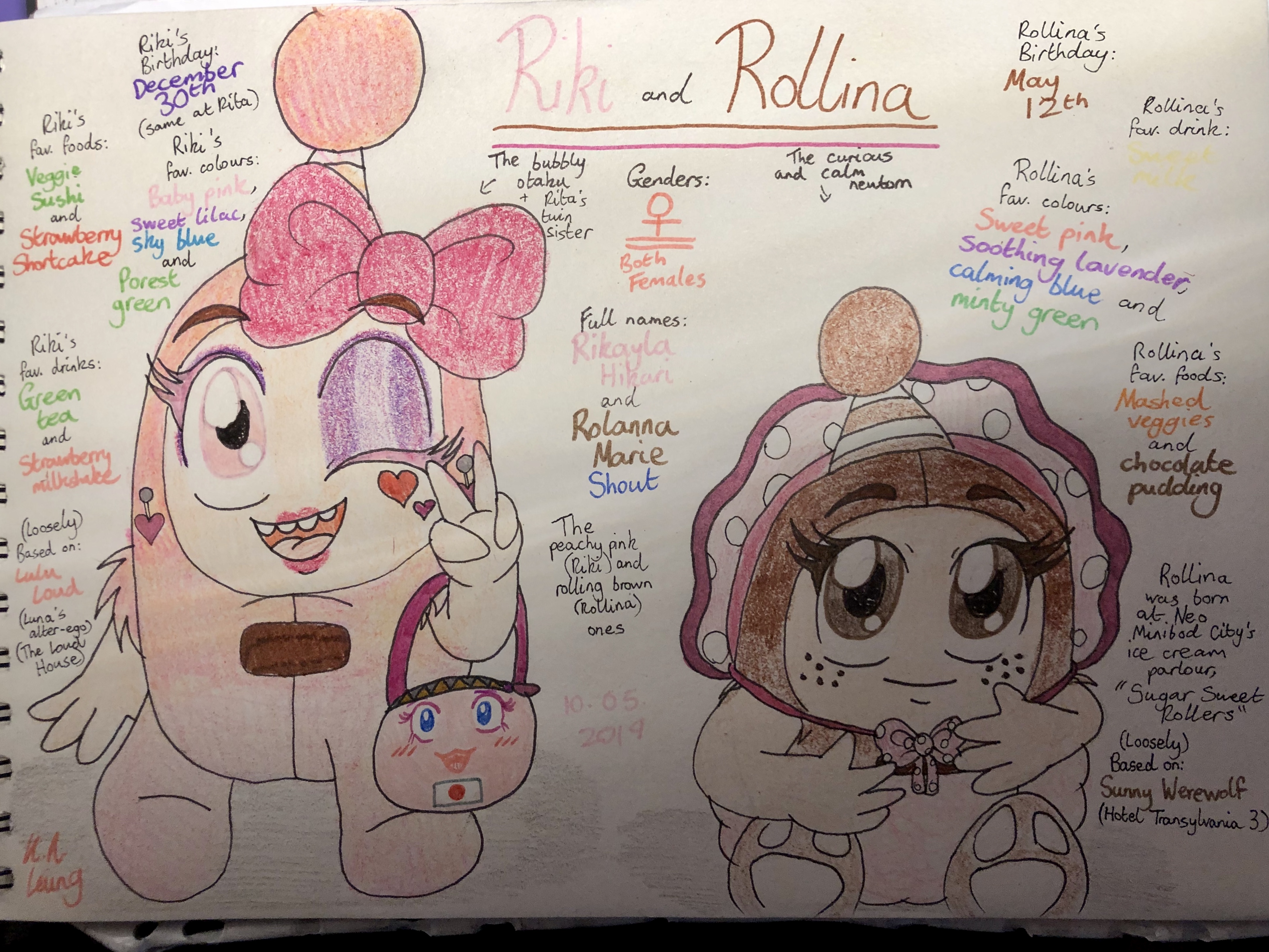 Oddbods OCs | Riki and Rollina