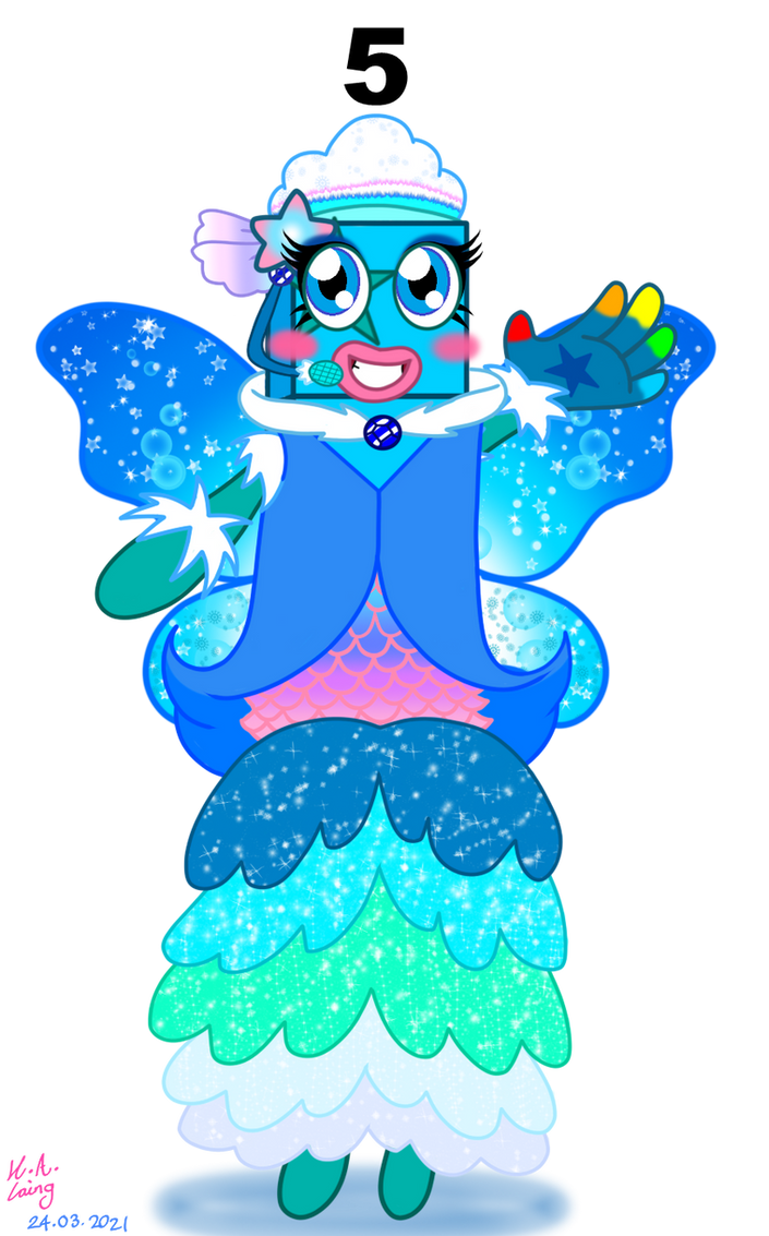 Numberblocks | Magical Girl Five by PinkStarEevee16 on DeviantArt