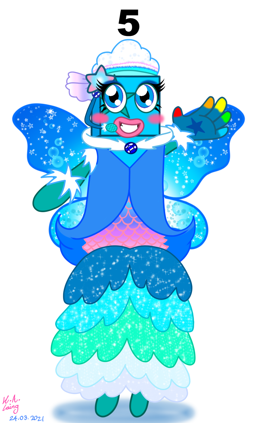 Numberblocks | Magical Girl Five by PinkStarEevee16 on DeviantArt