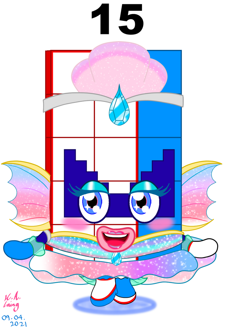 Numberblocks | Magical Girl Fifteen by PinkStarEevee16 on DeviantArt