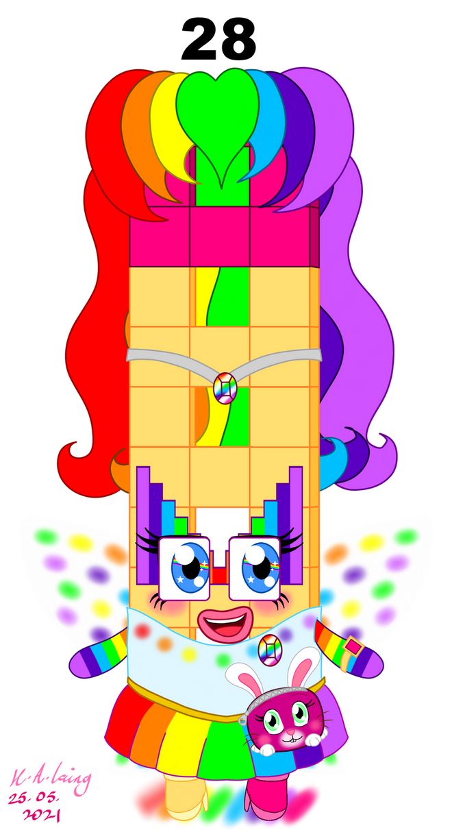 Numberblocks | Magical (Pattern) Girl Twenty-Eight by PinkStarEevee16 ...