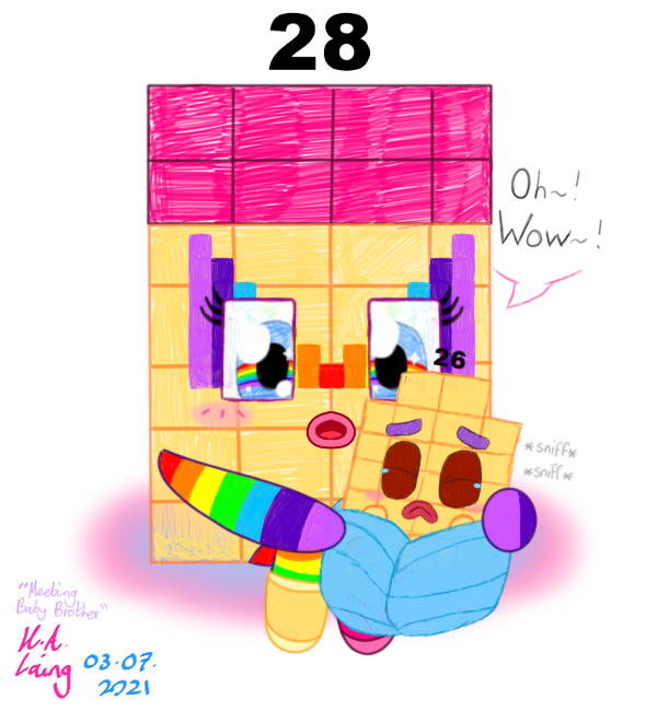 Numberblocks | Meeting Baby Brother by PinkStarEevee16 on DeviantArt