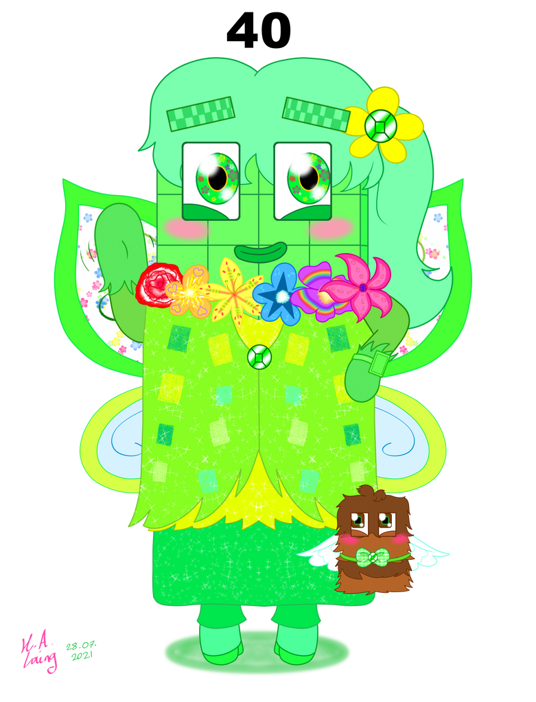 Numberblocks | Magical (Rectangle) Boy Forty by PinkStarEevee16 on ...