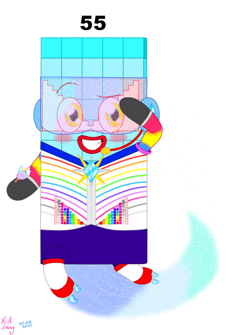 Numberblocks | Magical (Space) Boy Fifty-Five by PinkStarEevee16 on ...