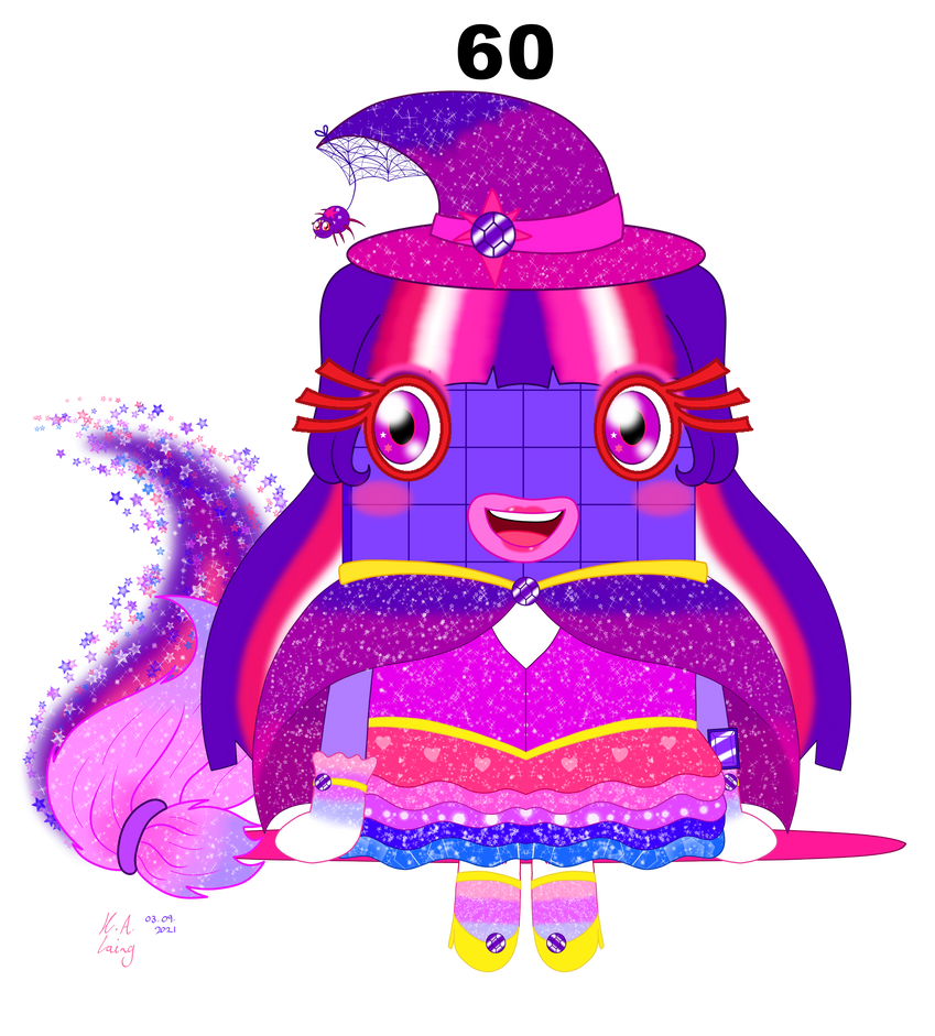 Numberblocks | Magical (Witch) Girl Sixty by PinkStarEevee16 on DeviantArt