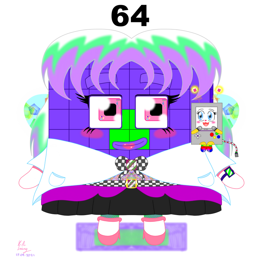 Numberblocks | Magical (Sci-Fi) Girl Sixty-Four by PinkStarEevee16 on ...