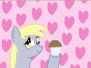 Derpy loves muffins