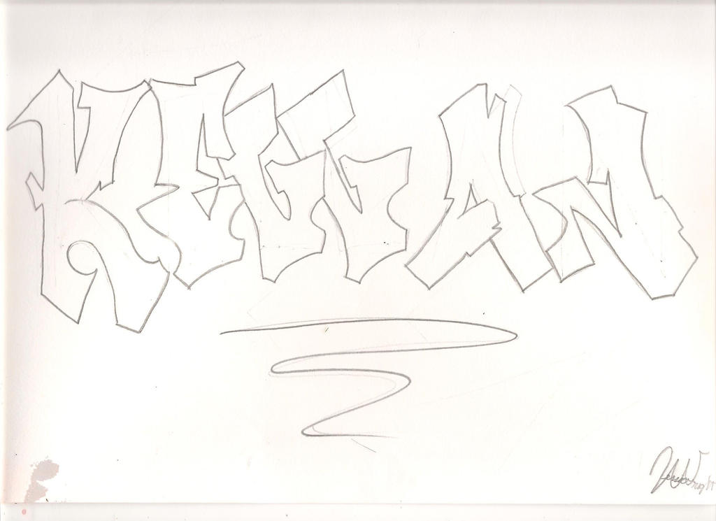 Graffiti Lettering: Kellan by Jessijuana on DeviantArt