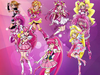 Pizap Pretty Cure Pink Team 2014