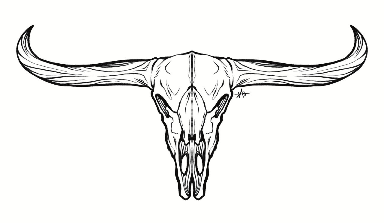 Longhorn Tattoo by RBrownIllustration on DeviantArt