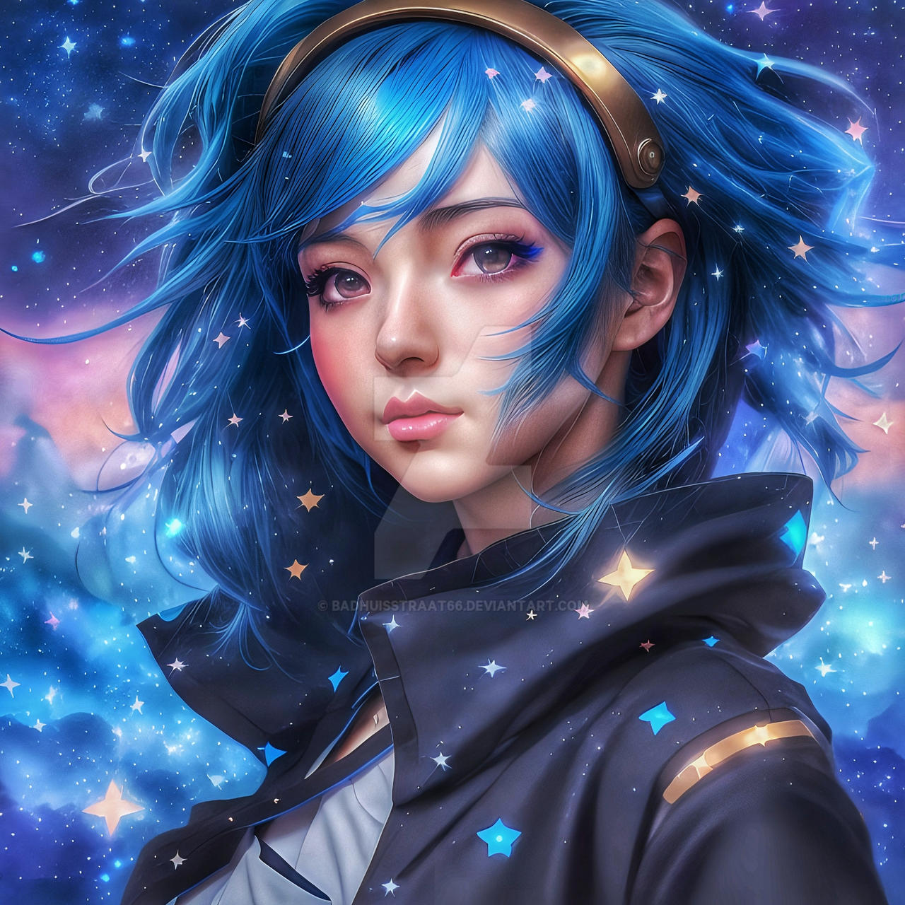 Deviantart 20 Blue Beauty with blue hair by Badhuisstraat66 on DeviantArt