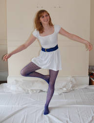 Blue tights 1