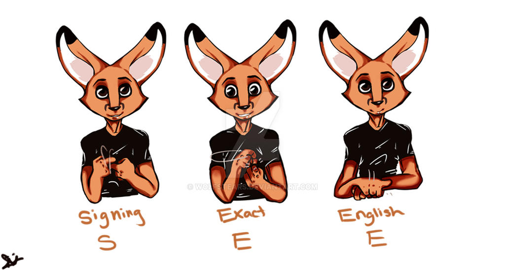 Signing Exact English by WolfsTears on DeviantArt
