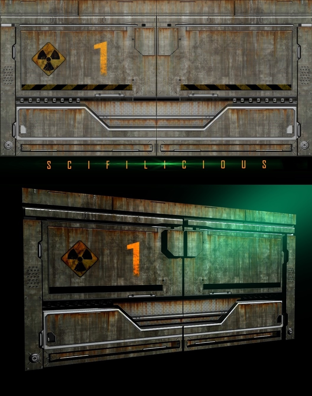 DIRTY SCIFI DOOR TEXTURE