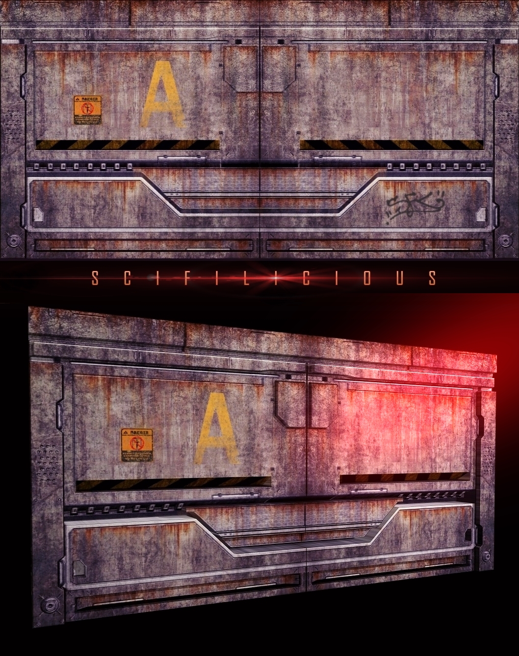 DIRTY SCIFI DOOR TEXTURE 2