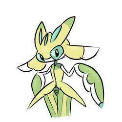 Shiny Lurantis cartoony