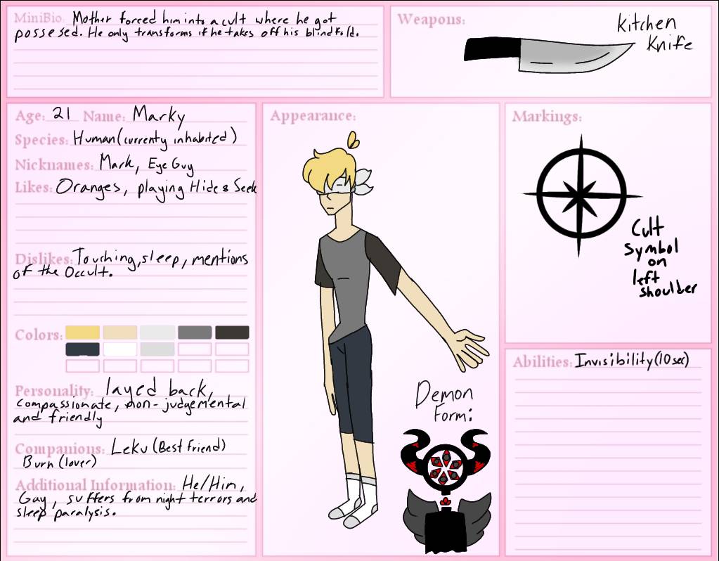 Home of the Odd (Marky OC sheet)